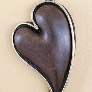 Heart Wooden Necklace